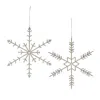 Houzbling Snowflake Ornament (set Of 6) 14"h Iron/glass