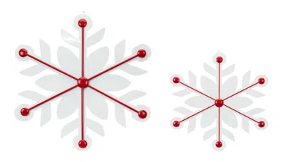 Houzbling Snowflake (set Of 2) 16"h, 22"h Iron
