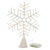 Houzbling Snowflake Tree Topper 12.5"h Wire 3 Aa Batteries, Not Included