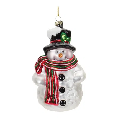 Houzbling Snowman Ornament (set Of 6) 5.25"h Glass
