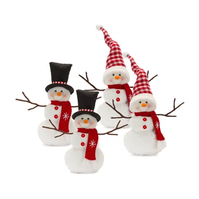 Houzbling Snowman (set Of 4) 17"h, 24"h Polyester