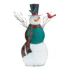 Houzbling Snowman W/bird 18.25"l X 26.25"h Iron