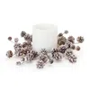 Houzbling Snowy Pine Cone Candle Ring (set Of 2) 16.25"d Cone (fits A 6" Candle)