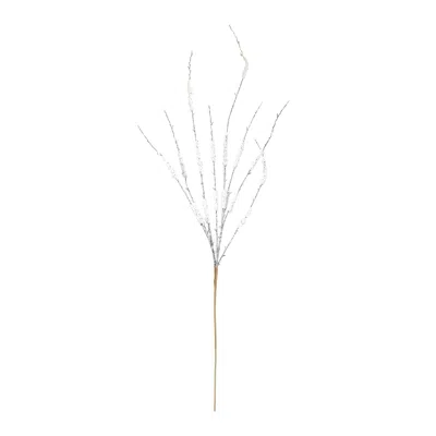 Houzbling Snowy Tinsel Branch (set Of 12) 43"h Plastic