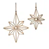 Houzbling Star Ornament (set Of 12) 6"h, 8"h Iron/rattan
