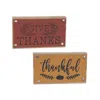 Houzbling Thankful Sign (set Of 6) 7"l X 4"h Mdf
