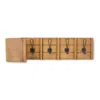 Houzbling Toboggan Shelf W/hooks 31"l X 8"h Wood/iron