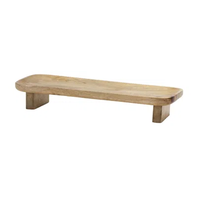 Houzbling Tray (set Of 2) 16"l X 6.5"w X 2.75"h Wood In White