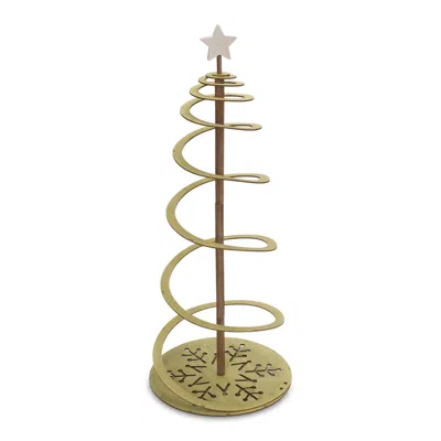 Houzbling Tree 15.25"d X 38.5"h Wood In Neutral