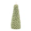 Houzbling Tree Candle 10"h Wax 2 Aa Batteries, Not Included