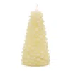 Houzbling Tree Candle 8"h Wax 2 Aa Batteries, Not Included