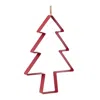 Houzbling Tree Cookie Cutter Ornament (set Of 4) 12"h Metal