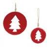 Houzbling Tree Cut-out Ornament (set Of 12) 4.25"h, 6"h Wood