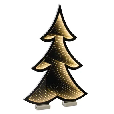 Houzbling Tree Infinity Light 24.5"h Acrylic Ul Plug Included In Black