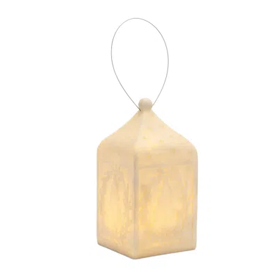 Houzbling Tree Lantern 5"l X 10"h Resin 3 Aaa Batteries, Not Included