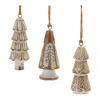 Houzbling Tree Ornament (set Of 12) 4.75"h Wood