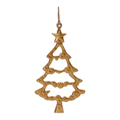 Houzbling Tree Ornament (set Of 12) 6"h Aluminum