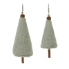 Houzbling Tree Ornament (set Of 8) 5.5"h, 6.75"h Plastic/wool/wood