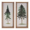 Houzbling Tree Plaque (set Of 2) 7.5"l X 15.75"h Mdf/wood