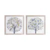 Houzbling Tree Print (set Of 2) 15.75"sq Plastic/paper