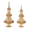 Houzbling Tree (set Of 2) 12.5"h, 14.5"h Glass