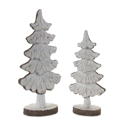 Houzbling Tree (set Of 2) 13"h, 16"h Resin