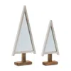 Houzbling Tree (set Of 2) 19.5"h, 25.5"h Wood/glass