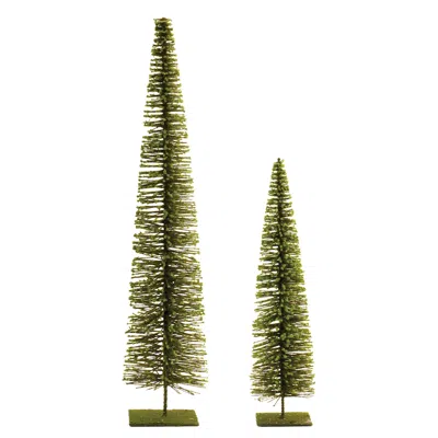 Houzbling Tree (set Of 2) 19"h, 23"h Pvc/metal