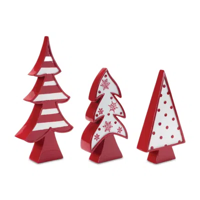 Houzbling Tree (set Of 3) 9"h, 9.25"h, 12.25"h Resin