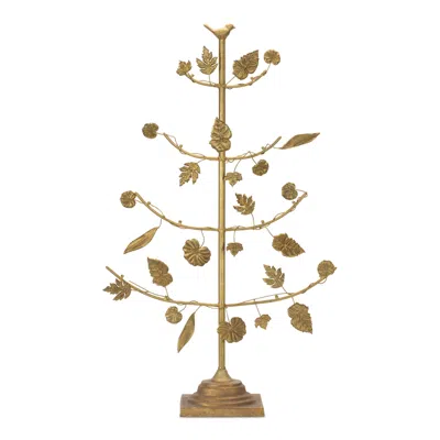 Houzbling Tree W/leaves 21.5"l X 36.5"h Iron