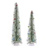 Houzbling Tree W/ornaments (set Of 2) 20"h, 24"h Pvc/plastic