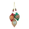 Houzbling Triple Reflector Ornament (set Of 12) 10.5"h Glass