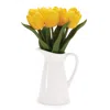 HOUZBLING TULIP IN VASE (SET OF 2) 9.5"H POLYESTER/CERAMIC