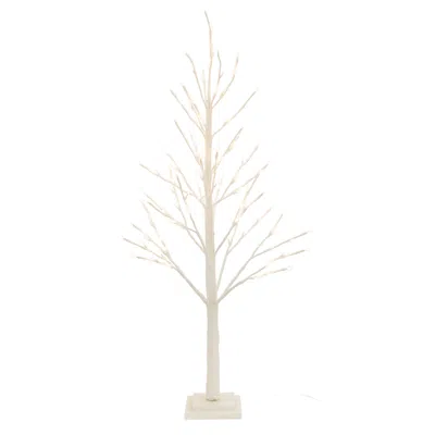 Houzbling Twig Tree 114 Led Lights 4'h Paper Ul Plug Included In Blue