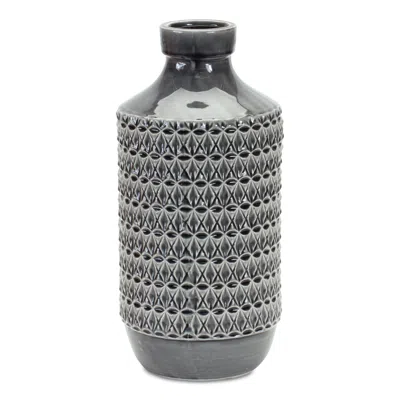 Houzbling Vase 14"h Terra Cotta In Gray