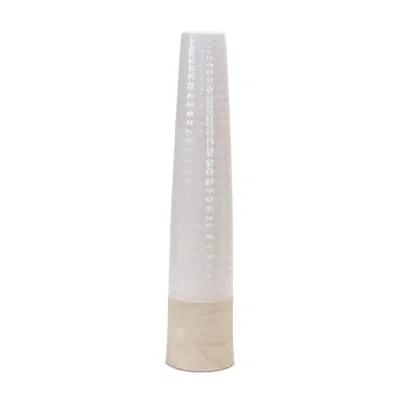 Houzbling Vase 23.5"h Stoneware In White