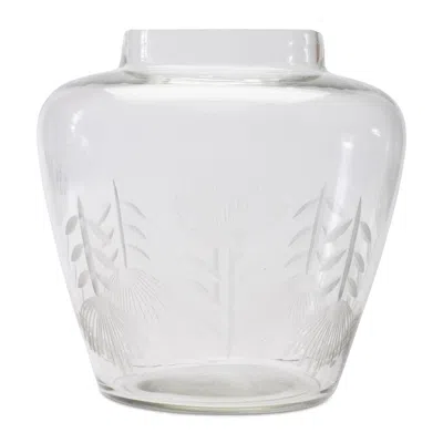 Houzbling Vase 6.5"d X 6.5"h Glass In Transparent