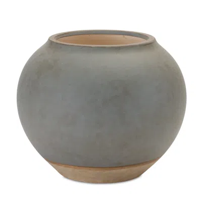 Houzbling Vase 8.5"d X 7.5"h Ceramic In Blue