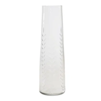 Houzbling Vase 9"h Glass In Transparent