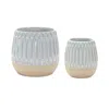 Houzbling Vase (set Of 2) 3.5"d X 4.25"h, 4.75"d X 5"h Porcelain