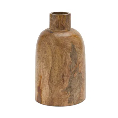 Houzbling Vase (set Of 2) 8.75"h Wood In Brown