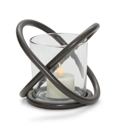 Houzbling Votive Holder (set Of 2) 4"h Metal/glass In White