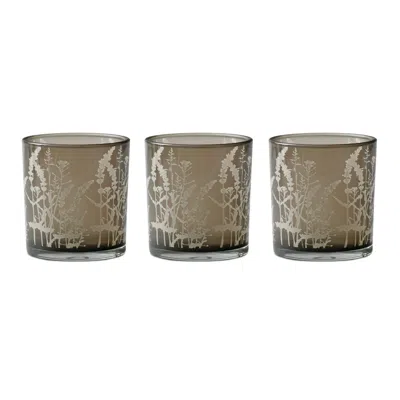 Houzbling Votive Holder (set Of 3) 3"h Glass In Multi