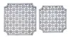 Houzbling Wall Hanging (set Of 2) 23.25"sq, 27.25"sq Wood