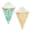 Houzbling Wall Pocket (set Of 2) 6.25"l X 10.5"h Ceramic