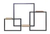 Houzbling Wall Shelf 37"l X 24"h Iron/wood