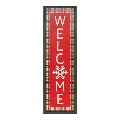 Houzbling Welcome Sign 9.5"l X 31.5"h Mdf