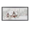 Houzbling Winter Scene Frame 25"l X 13"h Canvas/plastic