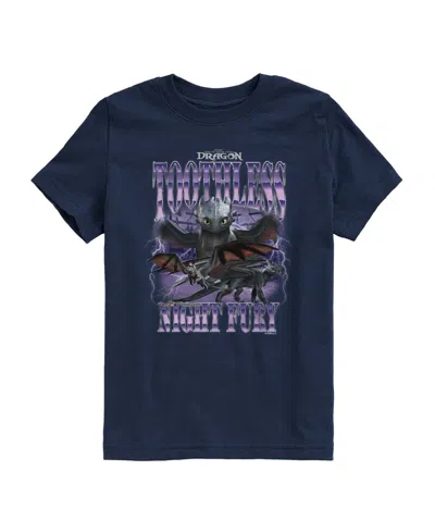How To Train Your Dragon Kids' Boys' 8-20 Short-sleeve T-shirt In Blue