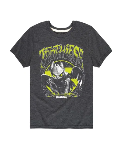 How To Train Your Dragon Kids' Boys' 8-20 Short-sleeve T-shirt In Gray